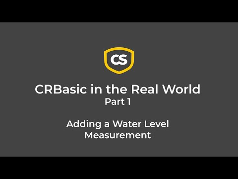 CRBasic in the Real World Part 1: Adding a Water Level Measurement