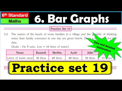 Practice set 19 | Bar Graphs | Chapter 6 | 6th standard | Maths | Maharashtra State Board