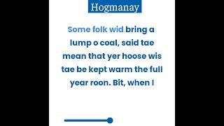 Hogmanay