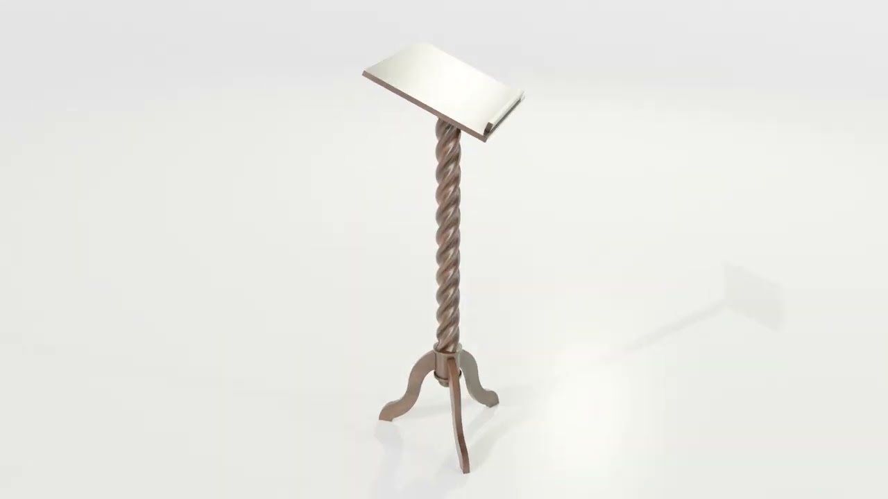 Wooden Lectern 3D Model
