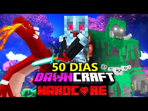 I survived 50 days in Minecraft HARDCORE but with more than 250 MODS!✌