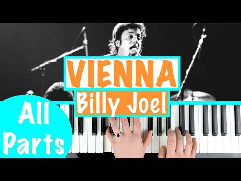 How to play VIENNA - Billy Joel Piano Tutorial [Chords Accompaniment]