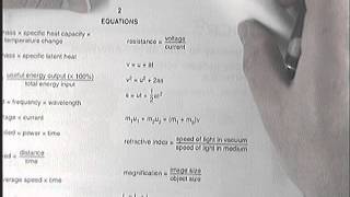 OCR Gateway B June 2014 P1 P2 P3 Equations Sheet - GCSE Physics Revision
