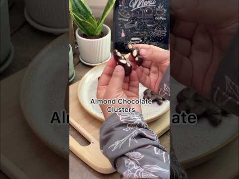 Almond Chocolate Clusters | 11/30 Healthy Desserts #trendingshorts #almonds #healthydesserts #shorts