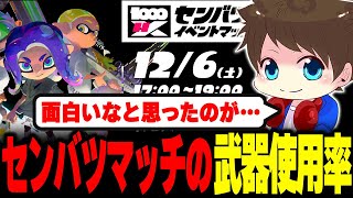 センバツマッチ上位100名の武器使用率について気付いたことを話すメロン【メロン/スプラトゥーン3/切り抜き】