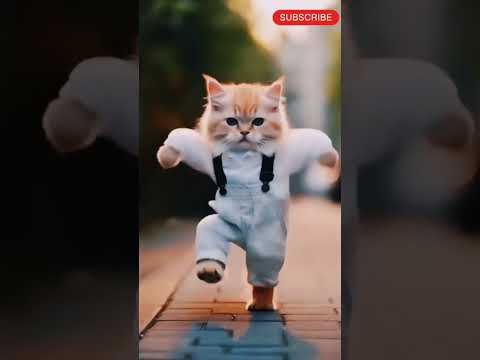 Cat dancing # trending #viral # short #ai cat dancing