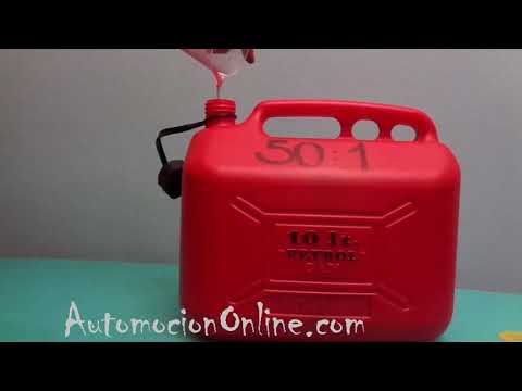 Mezcla gasolina aceite 2 tiempos