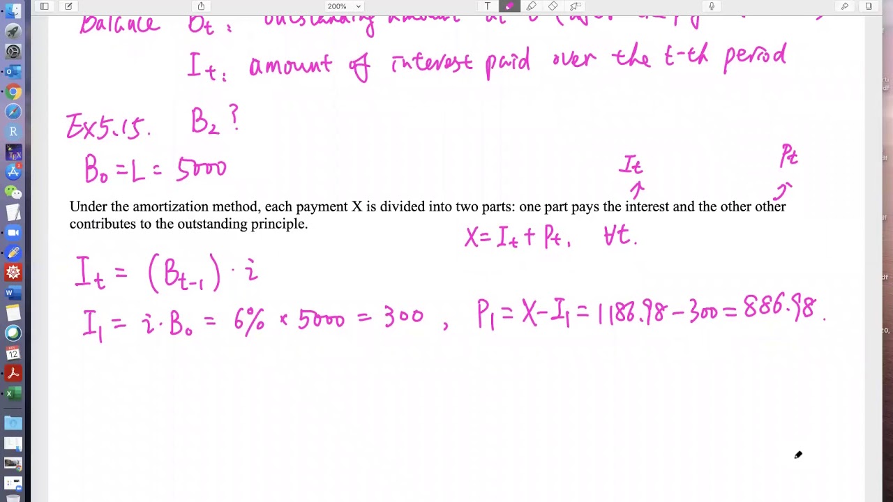 [MATH 2620 Financial Mathematics] Lecture 49: Ch5.5 Loan Amortization