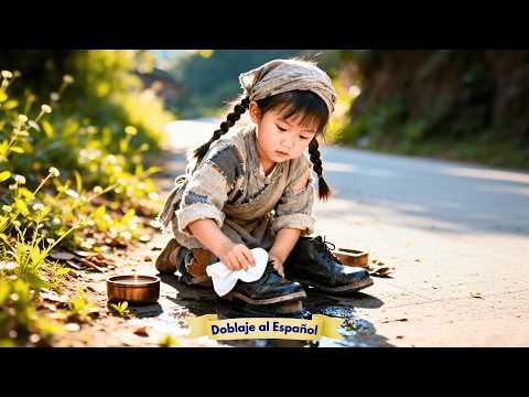 ¡La niña limpia zapatos para comprarle una sopa a su mamá… y un magnate descubre que es su hija!