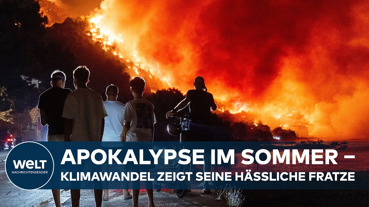 FEUERWEHREN VERZWEIFELN: Waldbrände in Europa fordern Tote und Tausende Evakuierungen