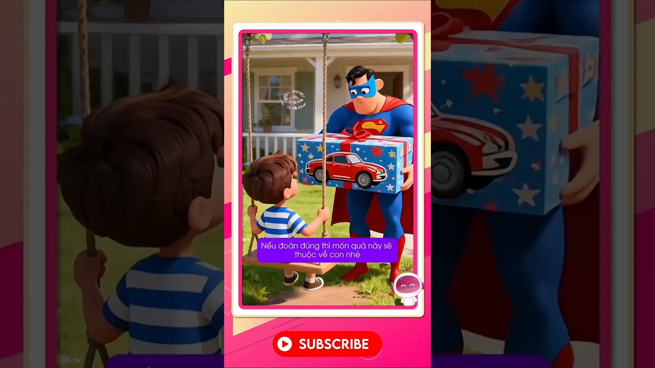 Người bố giấu mặt tặng quà