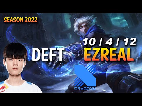 DRX Deft EZREAL vs CAITLYN ADC - KR Ranked