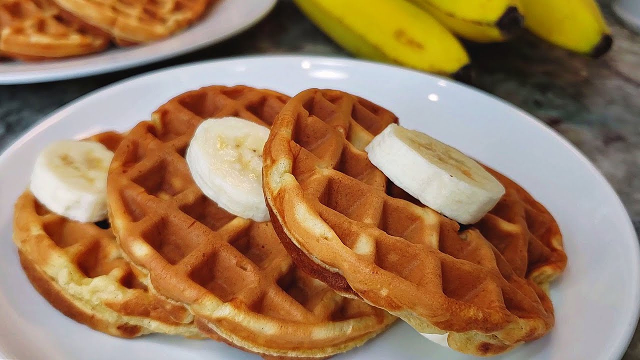 WAFFLE RECIPE Banana Waffles Recipe Easy Homemade Waffles