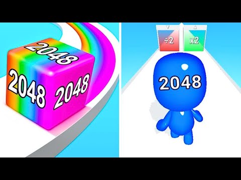 Man Runner 2048 vs Jelly Run 2048 | Android iOS Gaming Walkthrough | Max Gameplay CM9090