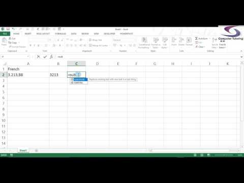 Convert dot to comma Excel
