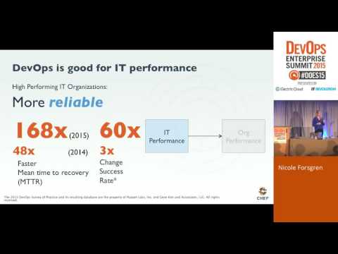 DOES15 - Nicole Forsgren - How Continuous Delivery and Lean Management Make your DevOps Amazeballs