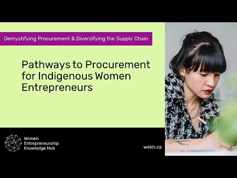 , title : 'Pathways to Procurement for Indigenous Women Entrepreneurs'
