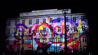 preview picture of video 'Light Move Festival Łódź 2013 Plac Wolności Video Mapping 01 [HD]'