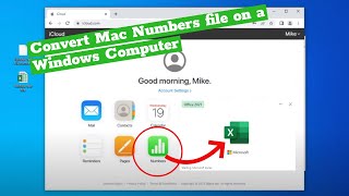 How to open a Mac Numbers file on a Windows Computer!