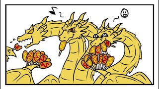 Godzilla KOTM | King Ghidorah Annoys Everybody! (Godzilla Comic Dub)