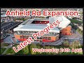 Anfield Road Expansion - 24th April - Liverpool FC - Latest Progress Update #ynwa #drone