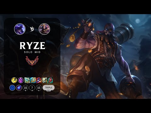 Ryze Mid vs LeBlanc - EUW Grandmaster Patch 13.17