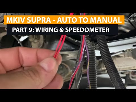 PART 9: WIRING AND SPEEDO SETUP - MKIV Supra Auto to Manual GR700 kit T56 Magnum-F