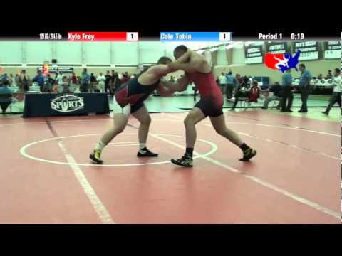 University Nat`ls FS  120 KG / 264.5 lbs: Kyle Frey vs. Cole Tobin