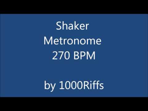Shaker Metronome 270 BPM - Beats Per Minute
