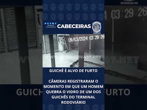 Guichê do terminal rodoviário em Cabeceiras é alvo de furto