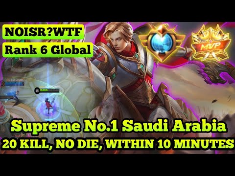 TOP GLOBAL LEOMORD THE REAL KILLER, SUPREME SUPER CRAZY , (GAMEPLAY LEOMORD MOBILE LEGENDS)