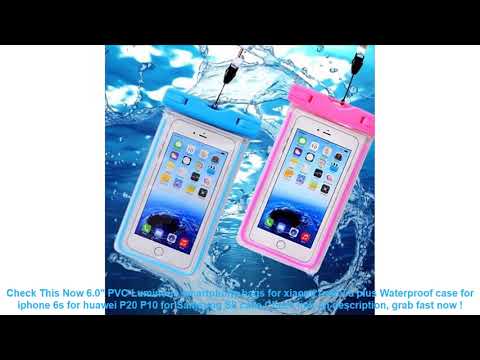 6.0" PVC Luminous smartphone bags for xiaomi redmi 5 plus Waterproof c