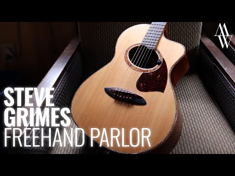 GRIMES FREEHAND PARLOR GUITAR - KINGWOOD + SITKA SPRUCE