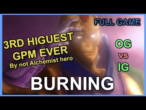 Burning Anti-Mage | GPM Record with Midas | OG vs IG @ Kiev Major - 7.05 Full Game