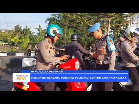 PROPAM PASTIKAN PERSONEL TERTIB BERKENDARA POLDA SULBAR