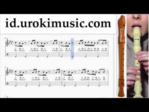 Cara Bermain Suling Recorder (G.) Drake - In My Feelings Kiki Do you love me Tutorial Tab um-ih592