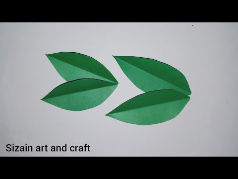 How to cut leaves - Easy leaves cutting - Paper leaves - leaves craft
