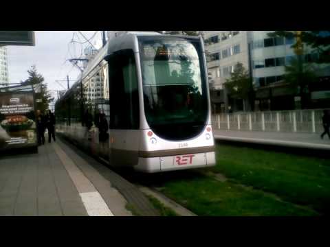 Ret Tram 2148 Vertrekt als Lijn 23 Van Halte Rotterdam Centraal!