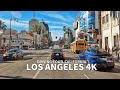 [4K] LOS ANGELES - Driving Los Angeles Sunset Blvd, Hollywood Blvd & Santa Monica Blvd, California