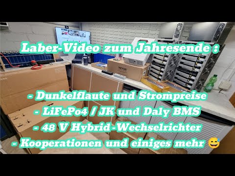 Dunkelflaute : Strompreis 1€ für 1kWh 😏 LiFePo4 Preise / JK + Daly BMS / Vevor Hybrid Wechselrichter