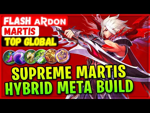 Supreme Martis Perfect Arena Contest [ Top Global Martis ] Flash ᴀʀᴅᴏɴ - Mobile Legends Emblem Build