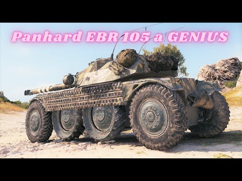 Panhard EBR 105  a GENIUS  in the game  World of Tanks,WoT tank battle