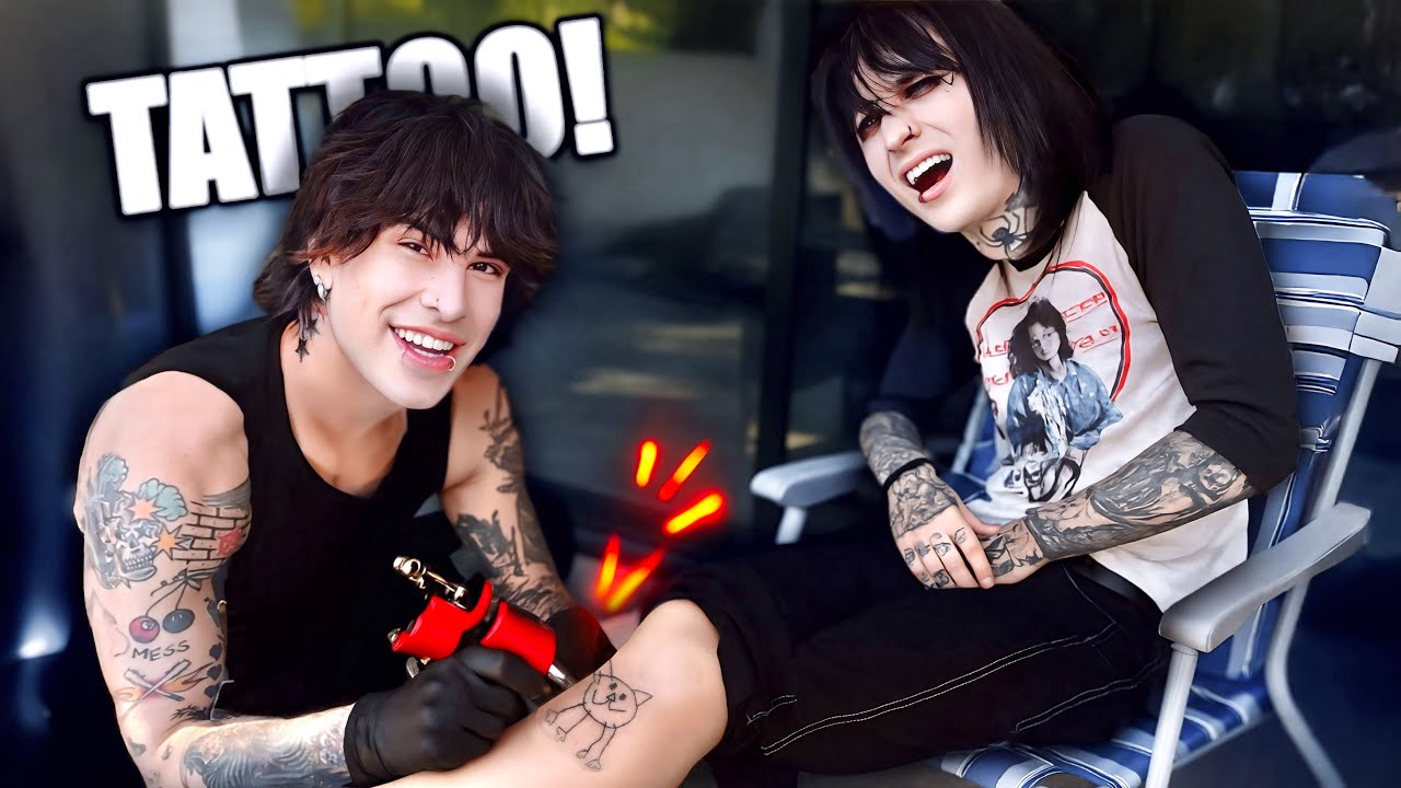 Giving Each Other Tattoos!