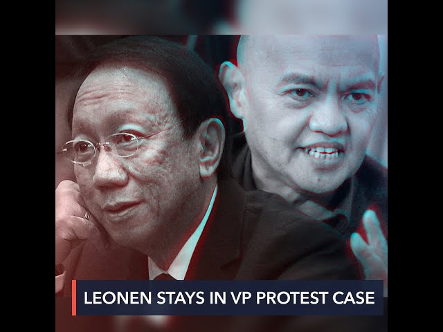In VP protest, Supreme Court lets Leonen stay on and asks Calida to show cause