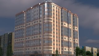 preview picture of video '14 этажный жилой дом с общественными помещениями в г. Нефтеюганск.'