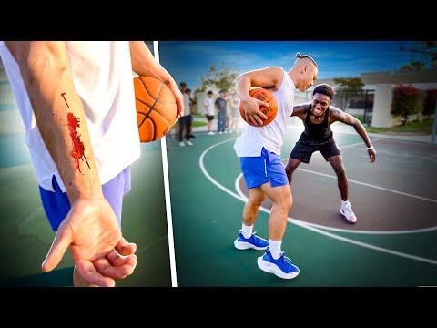 THEY MADE ME BLEED! Physical 5v5 Basketball In California!