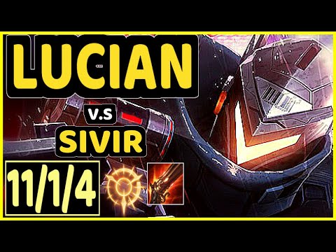 NIXERINO (LUCIAN) vs SIVIR - 11/1/4 KDA BOTTOM ADC CHALLENGER GAMEPLAY - EUW