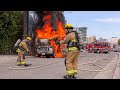 Pre Arrival LAFD Light Force 61 RV Fire Beverly Grove