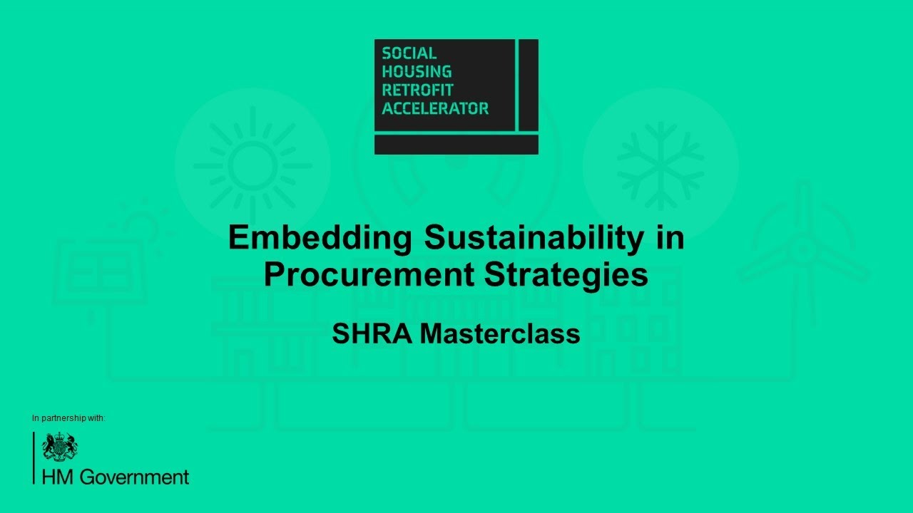 Embedding Sustainability in Procurement Practices | SHRA Masterclass