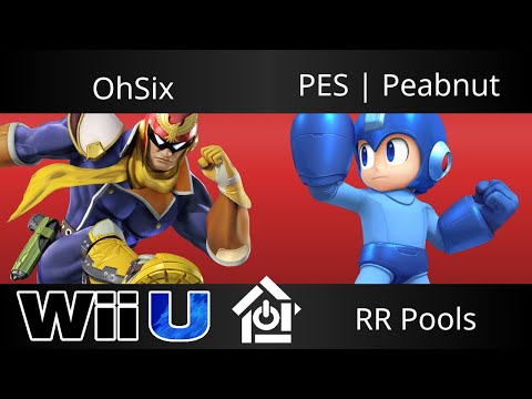 Heart of the South 2017 - OhSix (Captain Falcon) vs PES | Peabnut (Megaman) - Smash 4 RR Pools